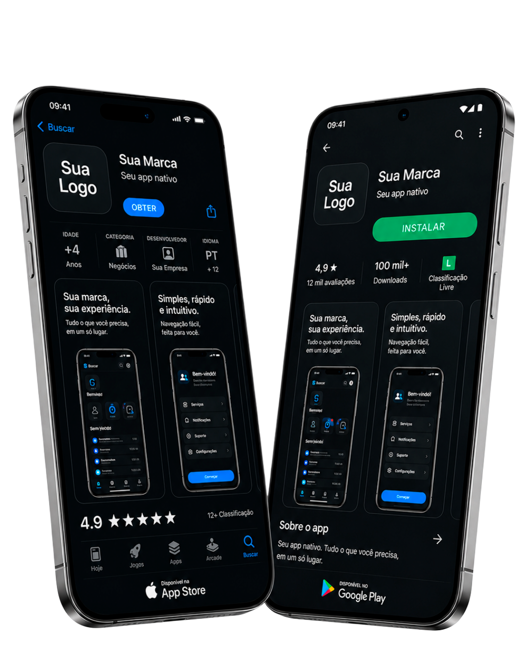 App Averon publicado na App Store e Google Play